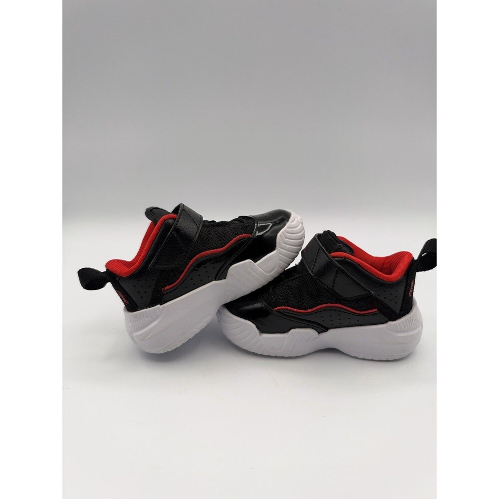 Jordan Shoes Boys Size 5C Black Red Mid Top Basketball Sneakers DC7311-001